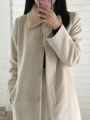 22 octobre angora wool coat