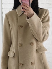 ELLE beige half coat